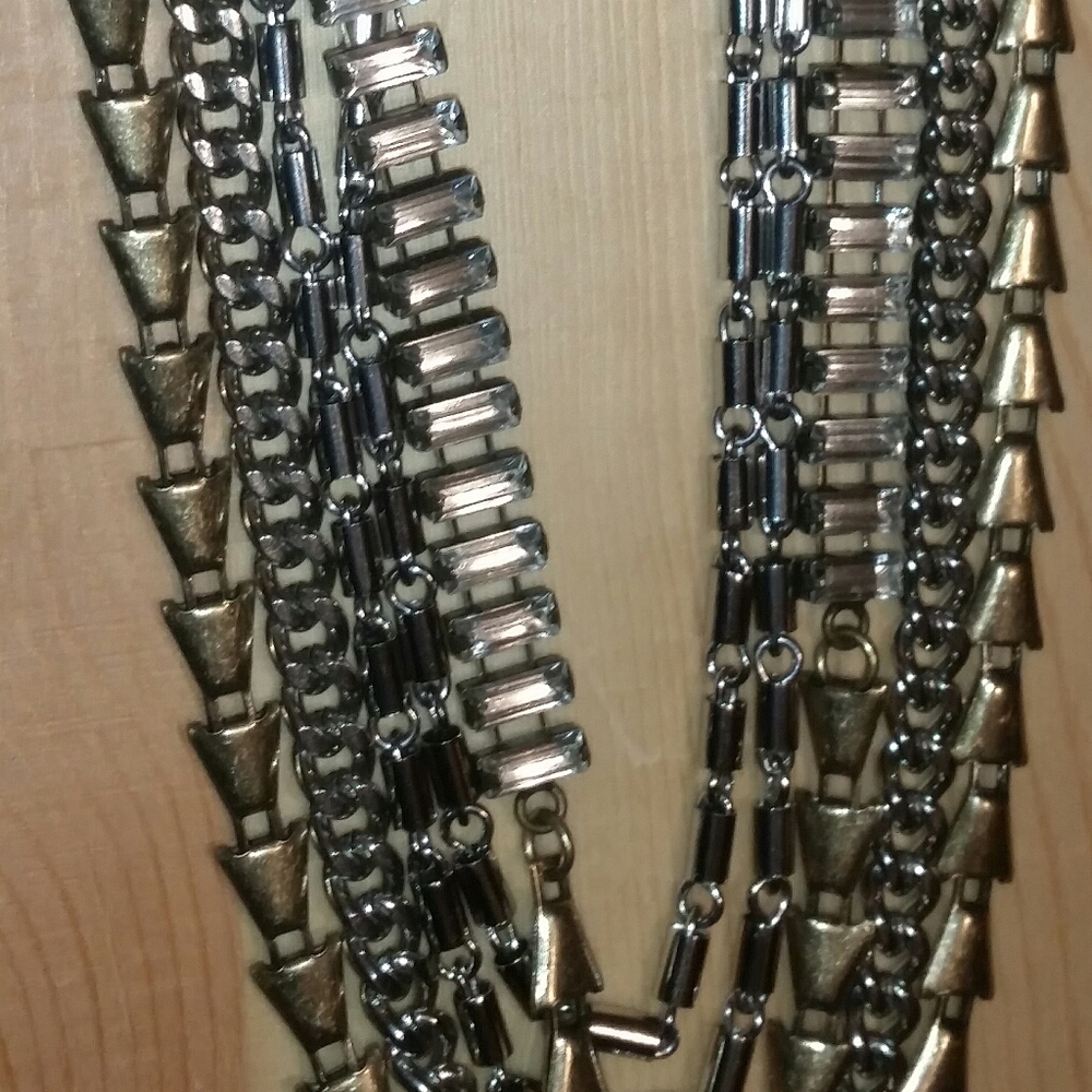 Stella & Dot 'Sutton' Silver Statement Necklace - image 7